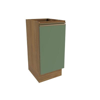 Balcão Celeste Kappesberg 100% Mdf 1 Porta Nogueira/verde 40cm