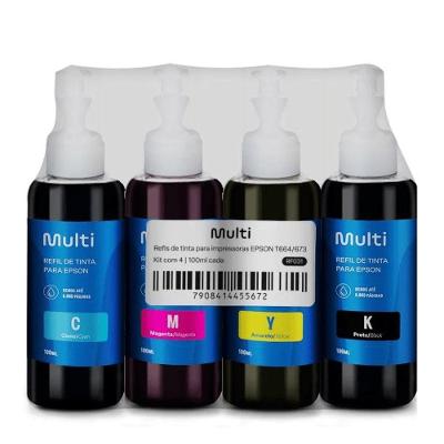 Refil De Tinta Epson 100ml Kit C-4 Mult