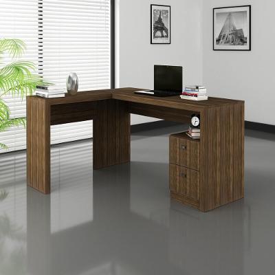 Escrivaninha/Mesa Com 2 Gavetas Cr25032 Nogal