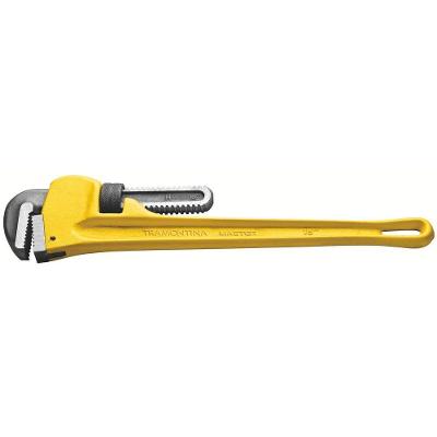 Chave Tubos 8 Tramontina Master Corpo Ferro Fundido Mandíbulas Aço Alto Carbono Modelo Americano Tramontina