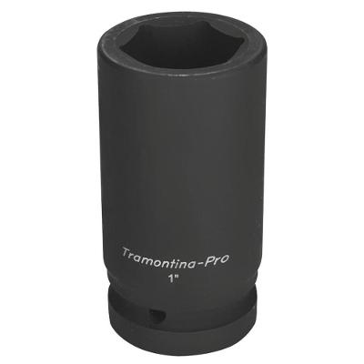 Soquete De Impacto Sextavado Longo Em Aço Cromo Molibdênio 36 Mm - Encaixe 1'' Tramontina