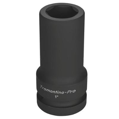 Soquete De Impacto Sextavado Longo Em Aço Cromo Molibdênio 30 Mm - Encaixe 1'' Tramontina