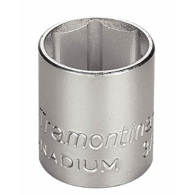 Soquete Sextavado Em Aço Cromo Vanádio 18 Mm - Encaixe 3/8" Tramontina Pro Tramontina