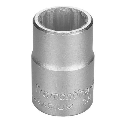 Soquete Estriado Em Aço Cromo Vanádio 23 Mm - Encaixe 3/4" Tramontina