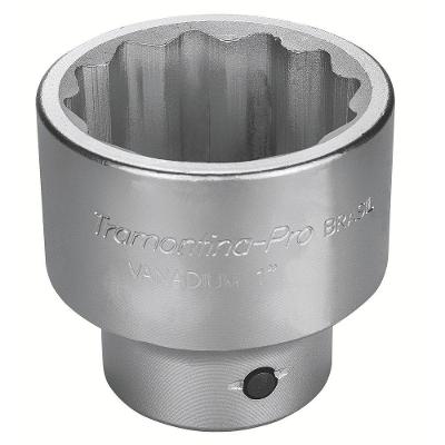 Soquete Estriado Em Aço Cromo Vanádio 65 Mm - Encaixe 1" Tramontina Pro Tramontina