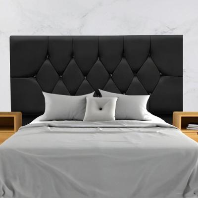 Cabeceira Para Cama Box Estofada Casal 140 Cm Suede Melissa Cor:preto