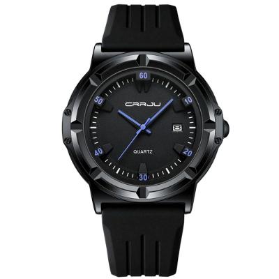 Relógio Masculino Casual De Quartzo Analógico Pulseira De Silicone à Prova D'água Roxo
