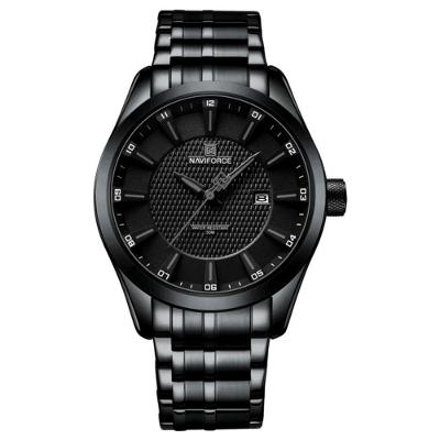 Relógio De Pulso Masculino Data Automática De Aço Inoxidável Esportivo Impermeavel Preto