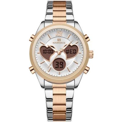 Relógio Feminino Design Coração Quartzo Analógico Lcd Digital Impermeavel Casual Branco