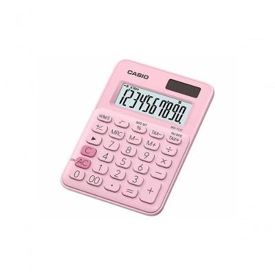 Calculadora De Mesa 10 Dígitos Com Cálculo De Horas Ms-7uc-pk-n-dc Rosa