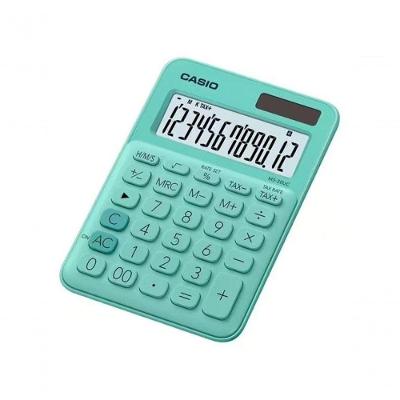 Calculadora De Mesa Casio Ms20uc 12 Dígitos Verde