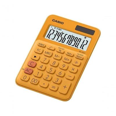 Calculadora De Mesa Casio Ms20uc 12 Dígitos Laranja