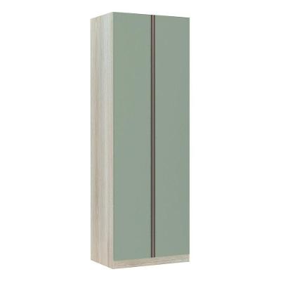 Guarda Roupa 2 Portas 80cm Legno Crema Com Verde Jade