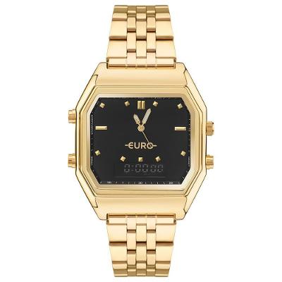 Relógio Euro Feminino Fashion Fit Sporty Dourado - Eubj3718af-4d