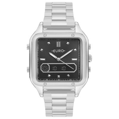 Relógio Euro Feminino Fashion Fit Sporty Prata - Eubj3890aav-4k Eubj3890aav-4k