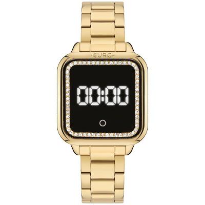 Relógio Euro Feminino Fashion Fit Led Dourado - Eumd2404aa-4d Eumd2404aa-4d