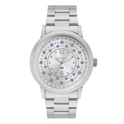 Relógio Euro Feminino Glitz Prata - Eu2035yuy-4k Eu2035yuy-4k