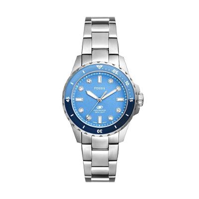 Relógio Fossil Feminino Fossil Blue Prata - Es5353-1kn Es5353-1kn