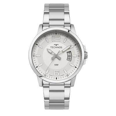 Relógio Technos Masculino Racer Basico Prata - 2315lar-1k 2315lar-1k