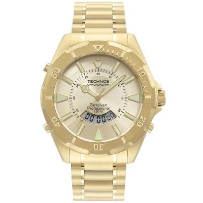 Relógio Technos Masculino Skydiver Dourado - Wt2050aa-1d Wt2050aa-1d