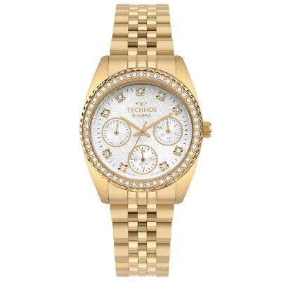 Relógio Technos Feminino Riviera Dourado - 6p79ca-1k 6p79ca-1k