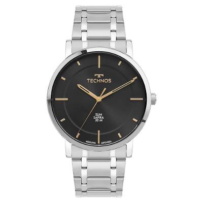 Relógio Technos Masculino Slim Prata - Gl32ay-1p Gl32ay-1p