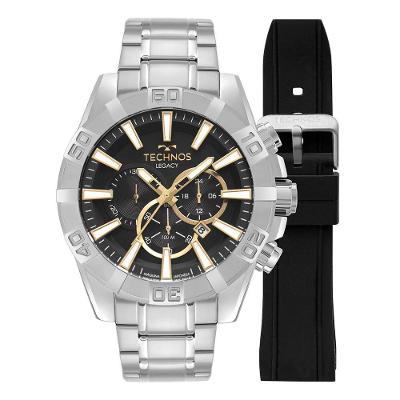 Relógio Technos Masculino Legacy Prata - Js26aez-t1p Js26aez-t1p