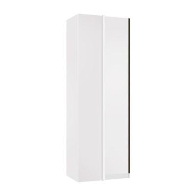Guarda Roupa Canto 1 Porta 80cm Branco Com Branco Mat