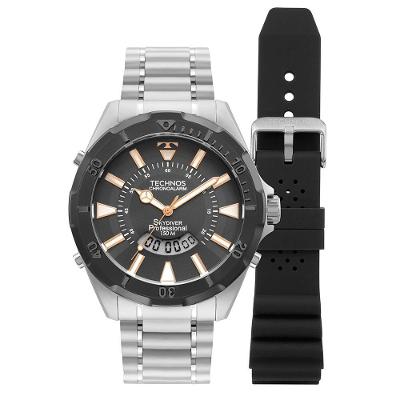 Relógio Technos Masculino Skydiver Bicolor - Wt2050av-t1f Wt2050av-t1f