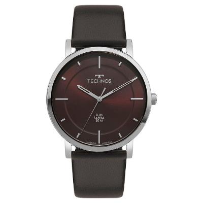 Relógio Technos Masculino Slim Prata - Gl32bl-0n