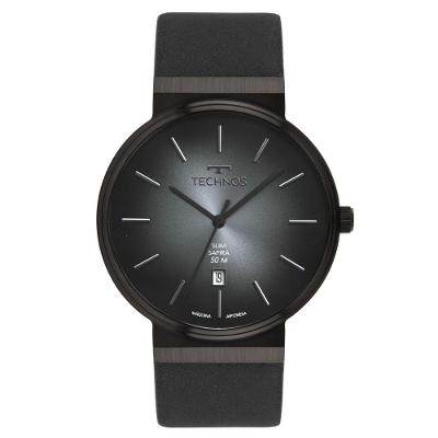 Relógio Technos Masculino Slim Grafite - Gm12aj-0p Gm12aj-0p