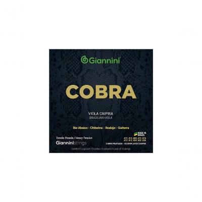 Encordoamento Para Viola Aço Prateado Tensão Pesada Série Cobra Gesvp