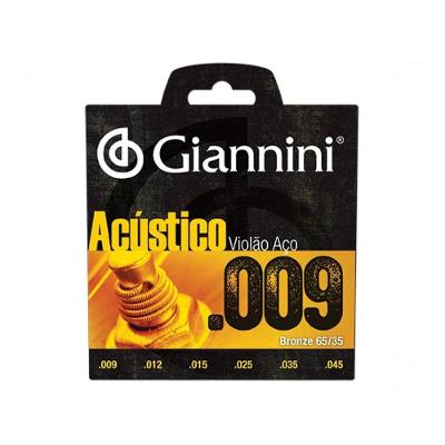 Corda Para Violao Giannini Geswal Bronze Acustica 65- 35