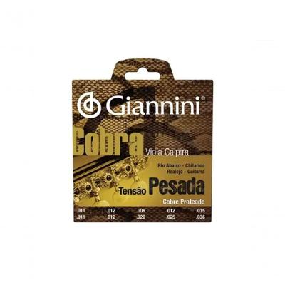 Corda Para Viola Giannini Cobra Cobre Prateado Gesvp Pesada