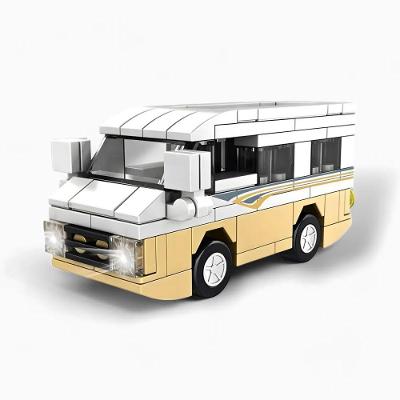 Brinquedo Infantil Blocos De Montar Trailer Camping 92 Peças