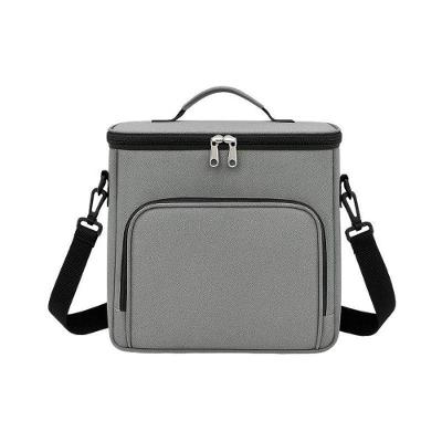 Bolsa Térmica Cinza Marmita Bebidas Alça E Bolsos 07 Litros