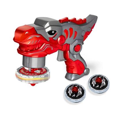 Brinquedo Beybleid Dinossauro Vermelho Lançador Piões
