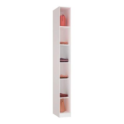 Guarda Roupa Closet Sem Porta 25,3cm 5 Prateleiras Branco