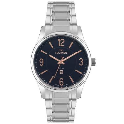 Relógio Technos Masculino Steel Prata - 2115tzx-1a 2115tzx-1a