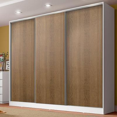 Guarda-Roupa Casal Royale MDF 3 Portas Correr Rustic Madesa