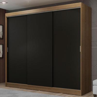 Guarda-roupa Casal 3 Portas de Correr 3 Gavetas Madesa