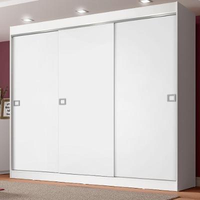 Guarda-Roupa Casal Napoli BR 3 Portas de Correr Madesa