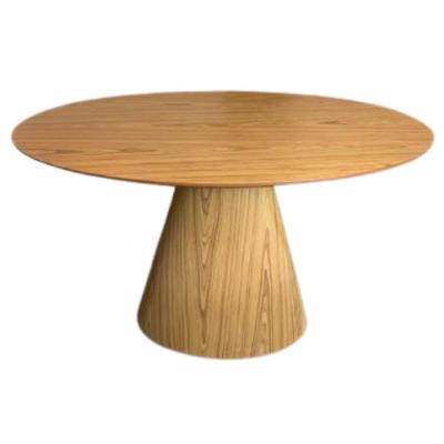 Mesa de Jantar Cone Oval 120x80cm Tampo Madeira Freijó