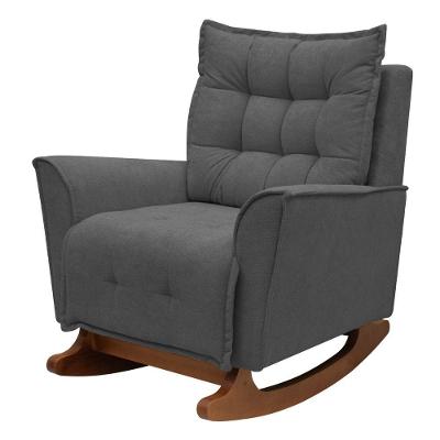 Poltrona Amamentação De Balanço Helena Boucle Quarto Bebê Chumbo