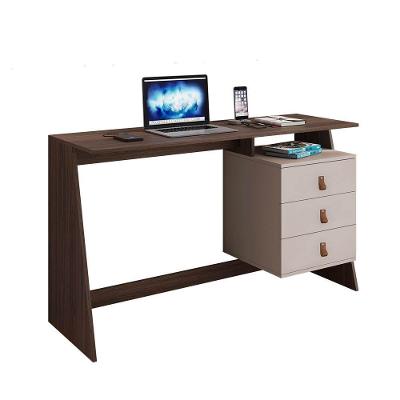 Mesa Escrivaninha Gaby Com 3 Gavetas Jcm Café Off White