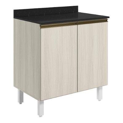 Balcao Com Tampo 2p 70 Cm Mdf Kali 12221 Bianco Toq Bianco Toq Nicioli Bianco Toq Bianco Toq
