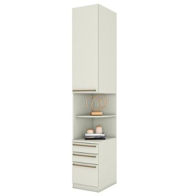 Mesa Cabeceira Modulado 1 Porta 241x40 Cm Seletto Areia Henn Areia