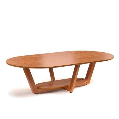 Mesa De Centro Sala De Estar Elegance 120 Cm Nature Tebar Nature