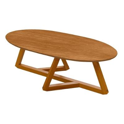 Mesa De Centro Sala De Estar Classic 90 Cm Nature Tebar Nature