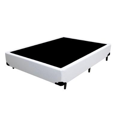 Cama Box Blindado Viúva King Design Sintético Branco 128x188x40